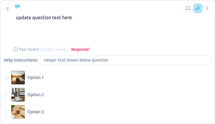 The AI Images button in its outlined "continue in the Graphics Library" state after handing a question off